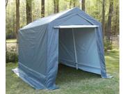 7 Foot by 12 Foot Enclosed Canopy Storage with 1 Pc Cover