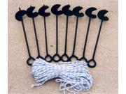Eight Piece Anchor Kit w Rope