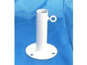 6 Metal Foot Pad White for 1 3 8 Pipe