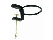 Black 4 Inch Wrought Iron Clamp On Ring