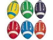 Official Size Footballs MacGregor Multi Color 6 Pc. Pack