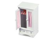 Badger Basket Doll Armoire in White w 3 Hangers