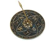 Rosette Sundial From with Brass Construction