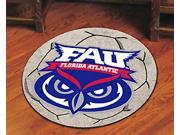 Blue and Red Florida Atlantic University Owls Soccer Ball Mat