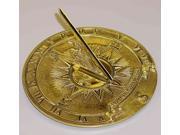Sundial with Brass Nautical Accents