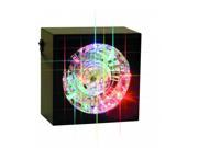 Rotating Mirror Ball with LED Light and Square Frame