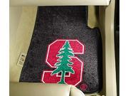 Pair of NCAA Stanford University Car Mats w Soft Absorbent Carpet