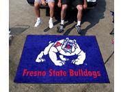 Fresno State Bulldogs Tailgating Mat w School Colors and Soft Carpet