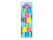 Children s Hopscotch Carpet in Pastels Chalk Motif