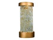 Modern Column Style Table Wall Fountain in Natural Slate