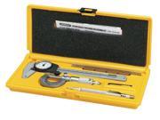 Four Pc Serviceman s Precision Measuring Kit with Caliper Scriber and Stainless Steel Rules General
