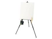 Large Aluminum Field Easel with Grooved Canvas Shelf Heritage