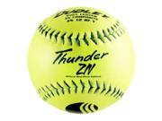 12 Inch Thunder ZN Slow Pitch Poly Center Softballs Dozen