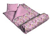 Fairies Sleeping Bag w Travel Pillow Soft Cotton Flannel