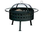 Outdoor Firebowl w Screen Lid in Aged Bronze Finish