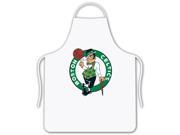 Boston Celtics One Size Apron in White Cotton Twill