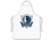 Dallas Mavericks White Cotton Twill Chefs Apron w Team Logo