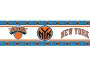 New York Knicks Washable Vinyl Wall Border w Team Logo