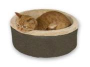 Thermo Kitty Indoor Heated Pet Bed in Mocha
