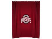 Ohio State Buckeyes Shower Curtain in Bright Red