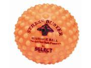 Stress Buster Extra Firm Massage Ball w Cleats in Orange