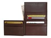 Mens Leather Wallet w Flip Out Credit Card Pocket Coco