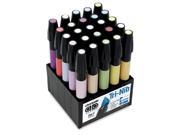 25 Count Pastel Permanent Marker Set with Tri Nibbed Tips
