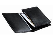 Deluxe Leather Business Card Case with Gusseted Pocket Coco