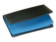 Deluxe Bi Fold Business Card Holder in Leather
