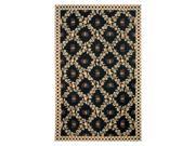 Rug in Black 2 ft. 6 in. x 8 ft. Runner