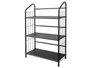 3 Tier Bookshelf w Black Wire Side Panels