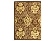 Woven Rug with Chocolate Natural Design 5 ft. 3 in. Round