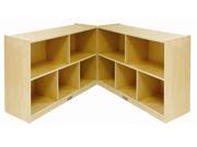 30 in. High 2 Sided 5 Compartment Fold Lock Cabinet