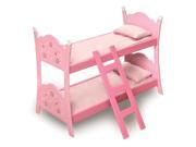 Badger Basket Blossoms and Butterflies Doll Bunk Bed w Ladder