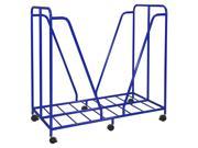 Steel Framed Rest Mat Trolley in Blue
