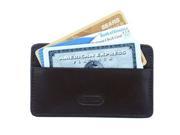 Card Holder Leather Wallet in Dark Brown Antique Tan