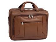 Fly Through Leather Laptop Case Brown