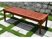 Vifah V437 Outdoor Wood Backless Bench