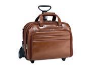 Checkpoint Friendly Laptop Case in Leather Brown