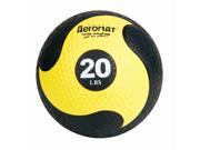 Deluxe Medicine Ball in Black and Yellow Deluxe