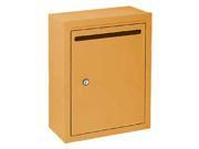 Standard Surface Mounted Letter Box in Brass USPS Access
