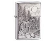 Timberwolves Windproof Lighter in Chrome