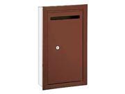 Slim Recessed Mounted Letter Box in Bronze