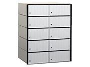 10 Doors Aluminum Mailbox Standard System