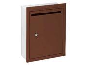 Standard Recessed Mounted Letter Box in Bronze USPS Access