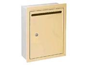 Standard Recessed Mounted Letter Box in Sandstone USPS Access