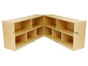 24 in. High 2 Sided 5 Compartment Fold Lock Cabinet
