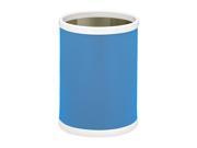 Bartenders Choice Fun Colors 10 in. Round Wastebasket in Blue