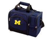 Malibu Embroidered Tote in Navy University of Michigan Wolverines