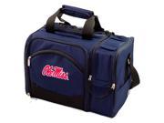 Malibu Embroidered Tote in Navy University of Mississippi Rebels